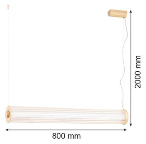 Argon 8627 - LED Luster na lanku HAMPTON LED/60W/230V 3000K 80 cm mosadz