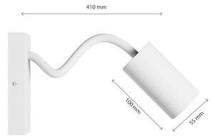 Nástenné bodové svietidlo SQUALLA VARIOSA 1xGU10/10W/230V biela