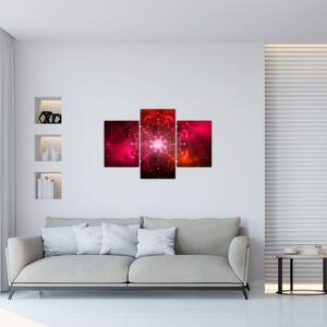 Obraz červené abstrakcie (90x60 cm)