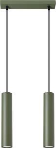 Sollux SL.1485 - Luster na lanku LAGOS 2xGU10/10W/230V zelená