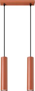 Sollux SL.1490 - Luster na lanku LAGOS 2xGU10/10W/230V červená