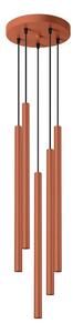 Sollux SL.1528 - Luster na lanku PASTELO 5xG9/8W/230V červená