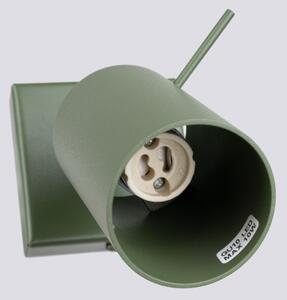 Sollux SL.1500 - Nástenné bodové svietidlo RING 1xGU10/10W/230V zelená