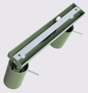 Sollux SL.1501 - Bodové svietidlo RING 2xGU10/10W/230V zelená