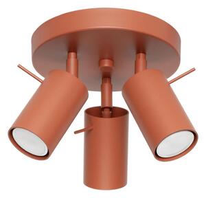 Sollux SL.1509 - Bodové svietidlo RING 3xGU10/10W/230V červená