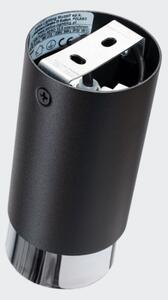 Sollux SL.1408 - Bodové svietidlo NERO 1xGU10/10W/230V 12,5 cm čierna/lesklý chróm