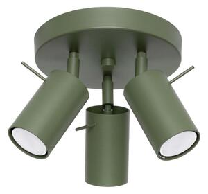 Sollux SL.1503 - Bodové svietidlo RING 3xGU10/10W/230V zelená