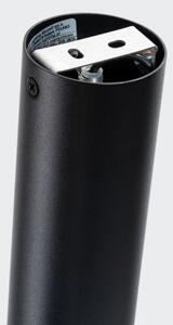 Sollux SL.1409 - Bodové svietidlo NERO 1xGU10/10W/230V 22,5 cm čierna/lesklý chróm