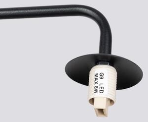 Sollux SL.1661 - Nástenná lampa ASTRAL 1xG9/8W/230V čierna
