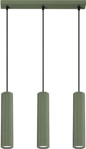 Sollux SL.1613 - Luster na lanku KARBON 3xGU10/10W/230V zelená