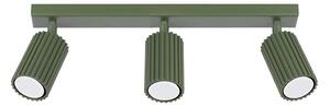 Sollux SL.1619 - Bodové svietidlo KARBON 3xGU10/10W/230V zelená