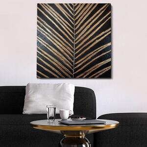 Ručne maľovaný obraz 70x70 cm Palm Leaf – Wallity