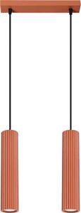 Sollux SL.1631 - Luster na lanku KARBON 2xGU10/10W/230V červená