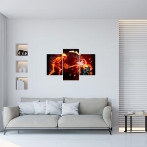 Obraz - Hudba v plameňoch (90x60 cm)
