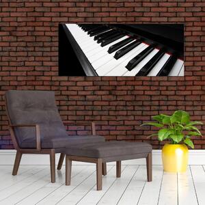 Obraz klávesov piána (120x50 cm)