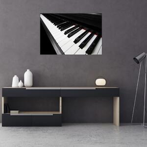 Obraz klávesov piána (90x60 cm)