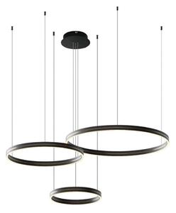 LED Luster na lanku GRAVITY LED/108W/230V čierna