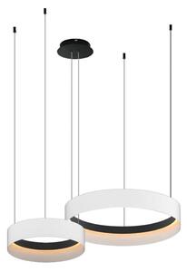 LED Luster na lanku ORBITA LED/72W/230V biela/čierna