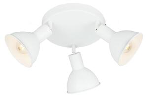 Briloner 2674-036 - Bodové svietidlo RETRO 3xE14/25W/230V biela