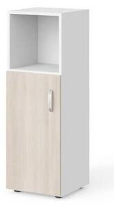 Stredná skriňa Manager 39,9 x 42,2 x 119,5 cm, ľavá, agát svetlý / biela