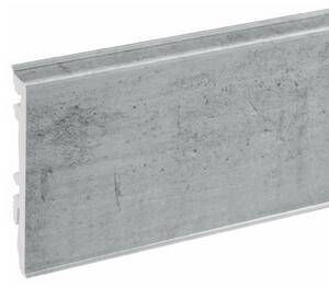 Lišta soklová PVC Cezar MASTERLINE 80 Šedý kameň (476) 81,5x17,2x2200 mm