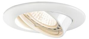 Okrúhle zapustené bodové svetlo biele naklápateľné s výplňovým krúžkom - Edu