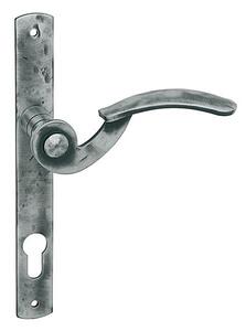 Dverové kovanie MP LR - TILLY - ÚZKÝ ŠTÍT (Kovaná šedá), kľučka-kľučka, Otvor pre obyčajný kľúč BB, MP KOVANÁ ŠEDÁ, 72 mm