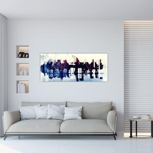 Obraz hudobníkov (120x50 cm)