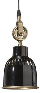 PR Home Cleveland závesná lampa 14cm čierna/mosadz