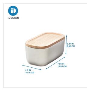 Keramický úložný box s vekom Eco Office - iDesign