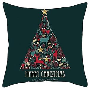 Tutumi Obliečka na vankúš 3D Merry Christmas zelená