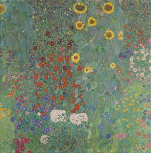 Obrazová reprodukcia Farm Garden with Sunflowers, 1905-06, Klimt, Gustav