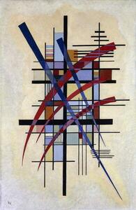 Kandinsky, Wassily - Umelecká tlač Zeichen mit Begleitung, 1927, (26.7 x 40 cm)