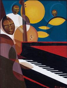 Mucherera, Kaaria - Umelecká tlač Cobalt Jazz, 2007, (30 x 40 cm)