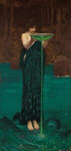 Waterhouse, John William (1849-1917) - Umelecká tlač Circe Invidiosa, 1872, (23.5 x 50 cm)
