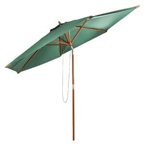 Drevený slnečník s UV 50+, 300 cm