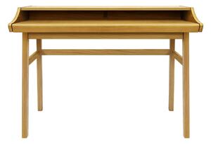 Pracovný stôl v dekore duba so sekretárom 44x115 cm Carteret – Woodman