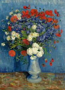 Gogh, Vincent van - Obrazová reprodukcia Still Life: Vase with Cornflowers and Poppies, 1887, (30 x 40 cm)