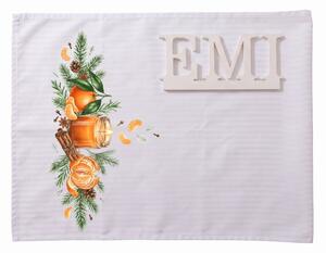 Obrus damaškový Winter Mandarin 35x180 cm EMI