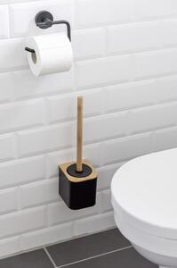 Čierna samodržiaca bambusová WC kefa Bambusa - Wenko