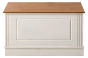 Biela truhlica z borovicového dreva 80x45 cm Anita – Støraa