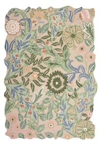 Zelený ručne tkaný vlnený koberec 200x290 cm Bryony Shaped Floral – Flair Rugs