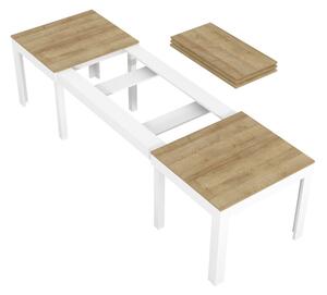 Jedálenský stôl Weston (dub riviera + biela) (pre 6-8 osôb). Vlastná spoľahlivá doprava až k Vám domov. 1082834