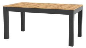 Jedálenský stôl Weston (dub + čierna) (pre 6-8 osôb). Vlastná spoľahlivá doprava až k Vám domov. 1082833