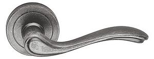 Dverové kovanie TWIN APOLLO P 111 (CP), kľučka/kľučka, okrúhla rozeta, Okrúhla rozeta s otvorom pre obyčajný kľúč BB, Twin CP (čierna patina)