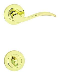 Dverové kovanie COBRA KRISTINA-R (OLV), kľučka-kľučka, Otvor pre obyčajný kľúč BB, COBRA OLV (mosadz leštená, lesklá)