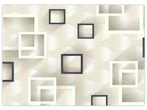 Geometrický abstraktný obraz (70x50 cm)
