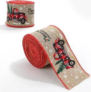 Vianočná stuha 6,3 cm x 2 m ksn139