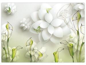 Obraz s kvetmi (70x50 cm)