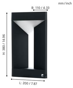 Eglo 98749 - LED vonkajšie svietidlo NEMBRO LED/10W/230V IP54